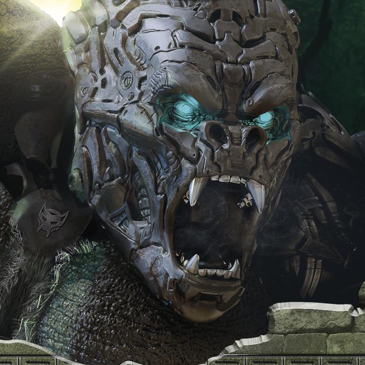 Immagine prodotto Transformers : L'ascesa delle bestie giocattolo, Optimus Primal, maschera da gioco di ruolo 2 in 1