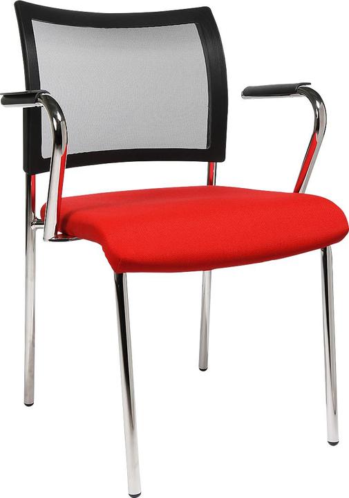 Produktbild Topstar Besucherstuhl, 4-Fuss, Netz oder Polster, ohne Armlehnen, im 2er-Set