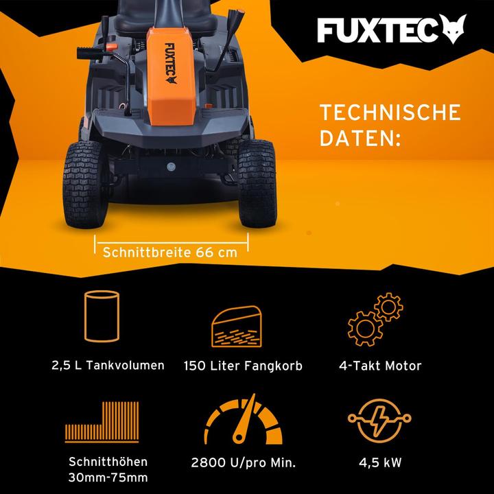 Produktbild Fuxtec Aufsitzmäher FX-RMR66 (Benzinbetrieb)