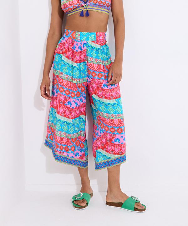 Image du produit Joe Browns Patchwork Elasticated Beach Trousers (38)