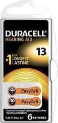 Actual product image Duracell Battery hearing aids EasyTab 13 (PR48) NEW 6pcs. (6 pcs., PR48)