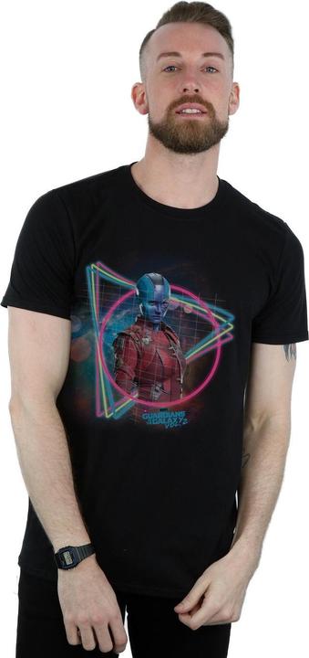 Actual product image Mens Guardians Of The Galaxy Neon Nebula T-Shirt (XXL)