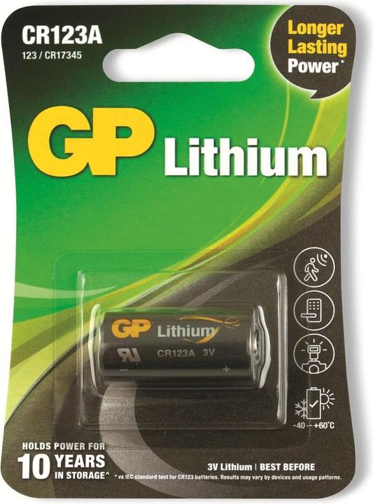 Actual product image GP Batteries Batteries (1 pcs., CR123A, 1400 mAh)