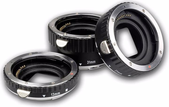 Actual product image Meike Extension Tube Set AF (Macro intermediate ring, Canon EF, Canon EF-S)