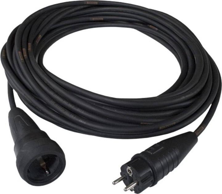 Image du produit Schabus 300110 Rallonge électrique noire 10.00 m (10 m, CEE 7/3)