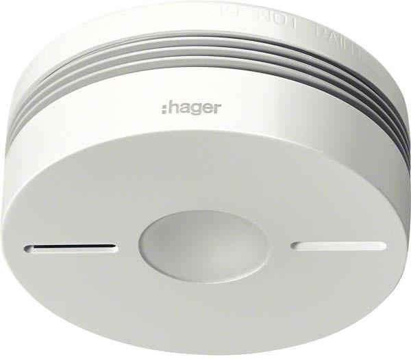 Productafbeelding Hager TG550A 10 jaar draadloze rookmelder wit Rookmelder met klein formaat volgens DIN EN 14604 mi