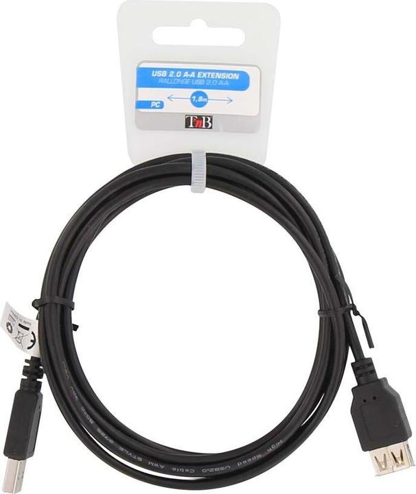 Produktbild T'nB TNB Câble USB2 M/F 1,8m (1.80 m, USB 2.0)