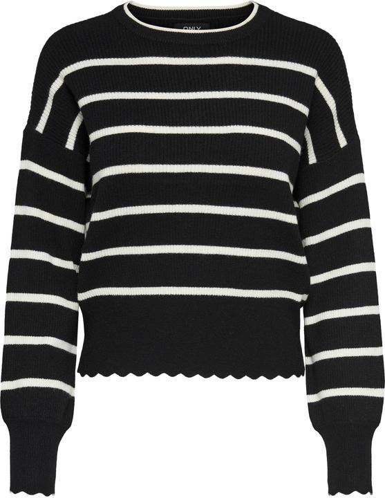 Actual product image Only Round neck balloon sleeve jumper knitted jumper (M)