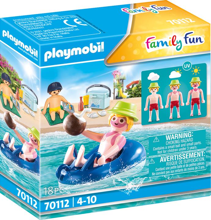 Produktbild Playmobil Badegast mit Schwimmreifen (70112, Playmobil Family Fun)