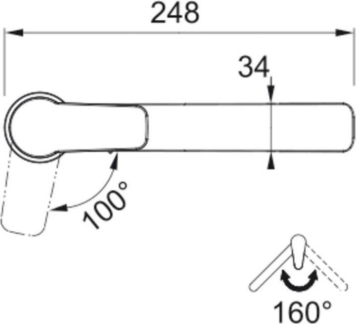 Actual product image Franke Armatur Lisa Schwenkauslauf Hochdruck C