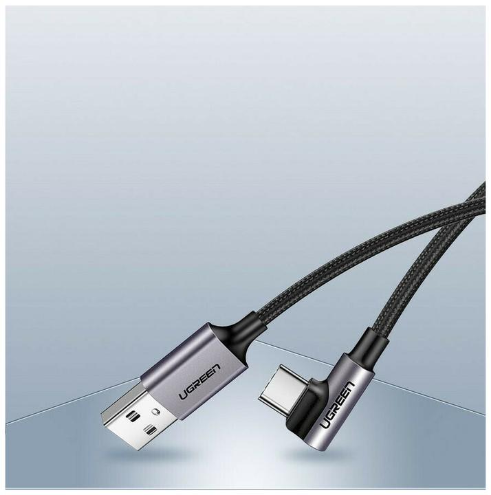 Image du produit Ugreen Câble de données USB-C coudé vers USB-A 2.0 A (2 m, USB 2.0)