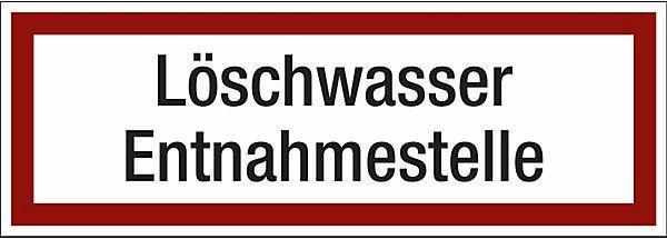 Produktbild Marahrens Brandschutzkennzeichen, 297x105, 10 Stk, Folie, Löschwasser Entnahmestelle