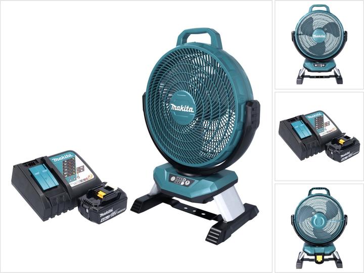 Actual product image Makita DCF 301 RM1 Battery Fan Fan 18 V 33 cm + 1x battery 4.0 Ah + charger
