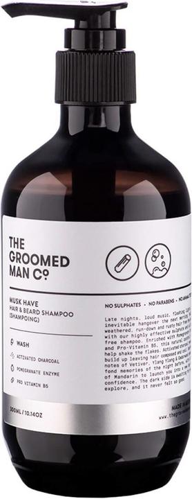 Image du produit The Groomed Man Shampooing Musk Have Hair & Beard (300 ml, Shampoing liquide)