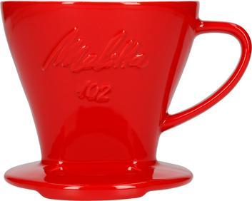 Melitta Porcelain Coffee Filter (Dripper) 102 - Red