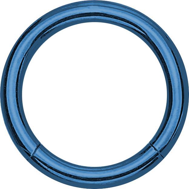 Actual product image Star Piercing Segment ring foldable dark blue (without brass, Surgical steel 316L)