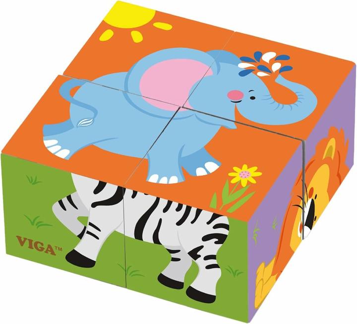 Viga Toys Cubo puzzle (4 pezzi)