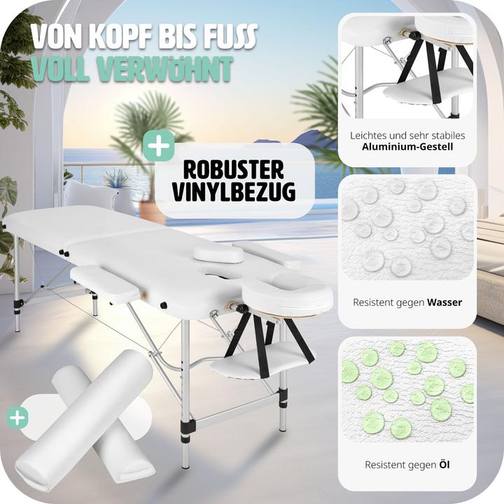 Actual product image tectake 2 zone massage table