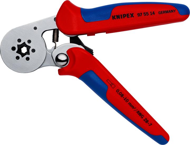 Image du produit Knipex Pince à sertir auto-ajustable pour embouts de câble (180 mm)