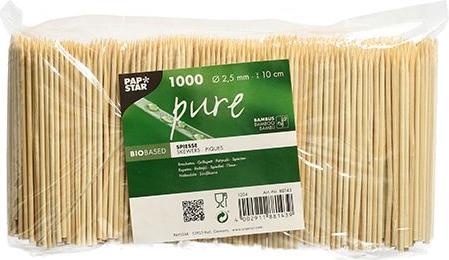 Actual product image Papstar Finger food - skewers "pure" m (1000 x)