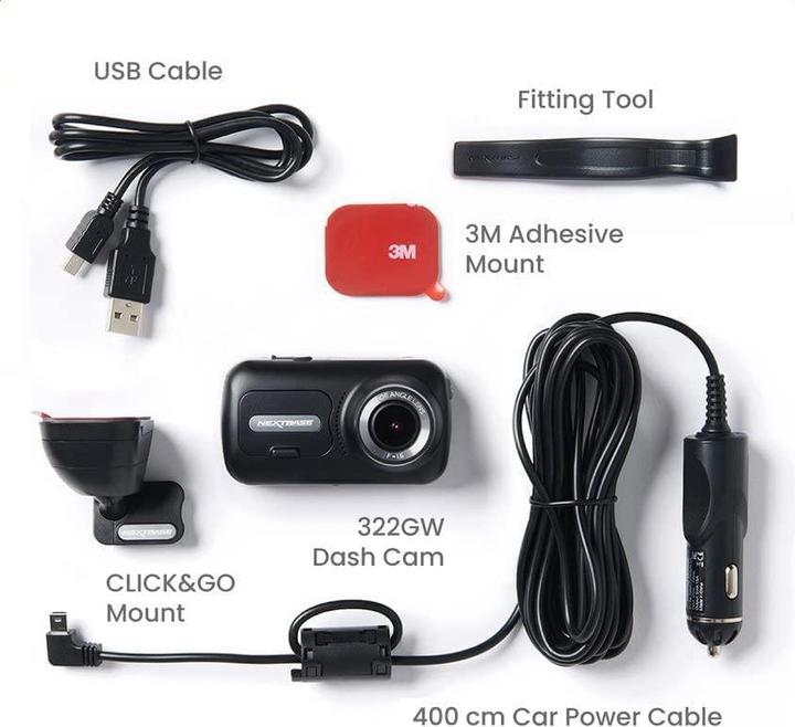 Actual product image Nextbase 322GW (GPS receiver, Wi-Fi, HD)