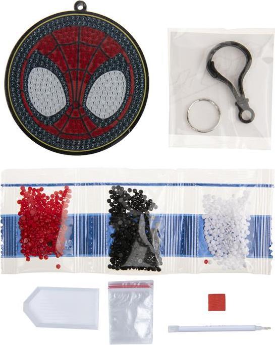 Actual product image Craft Buddy Spider-Man, Crystal Art backpack pendant