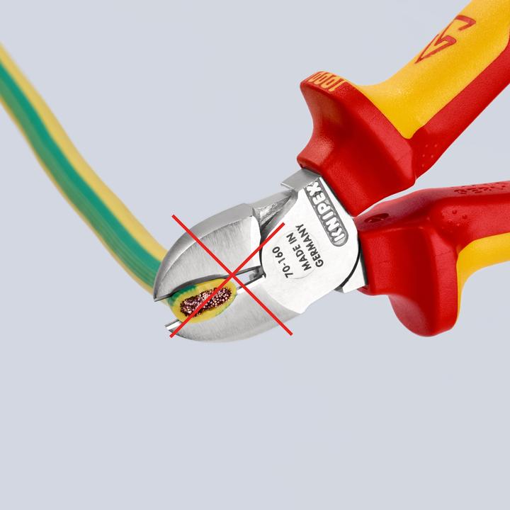 Actual product image Knipex Diagonal Cutter 70 06 160 SB (160 mm)