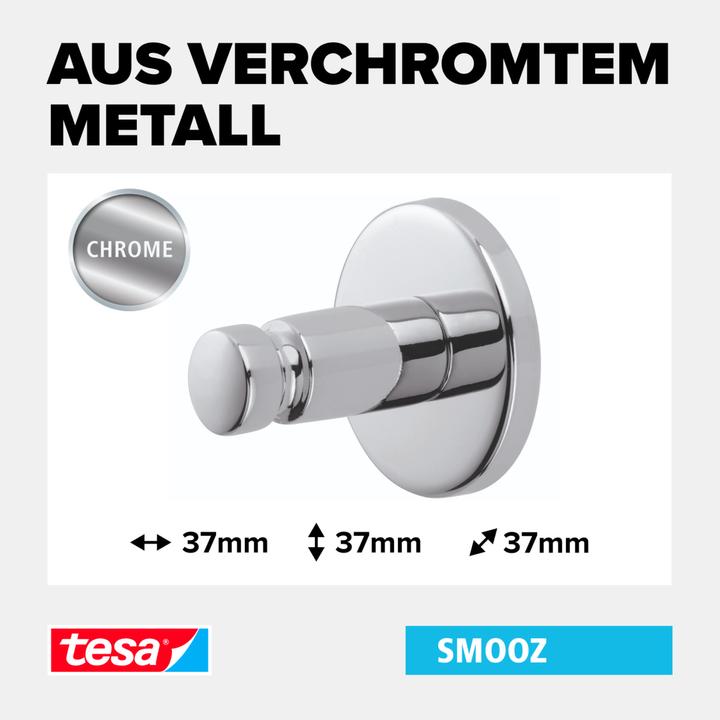 Produktbild tesa SMOOZ Handtuchhaken inkl. Klebelösung ohne Bohren