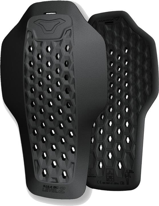 Macna R.I.S.C FULL BACK Rückenprotektor 38-43 cm schwarz (38, Back protector)