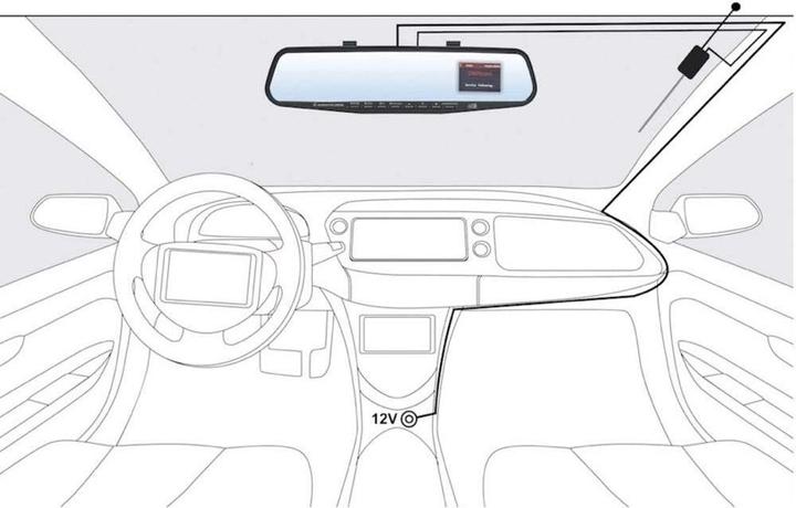 Produktbild Albrecht DR 58 DAB+ Autoradio Adapter im Rückspiegel
