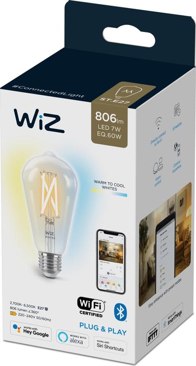 Immagine prodotto WiZ Filamento intelligente (E27, 6.70 W, 806 lm, 1 x, E)