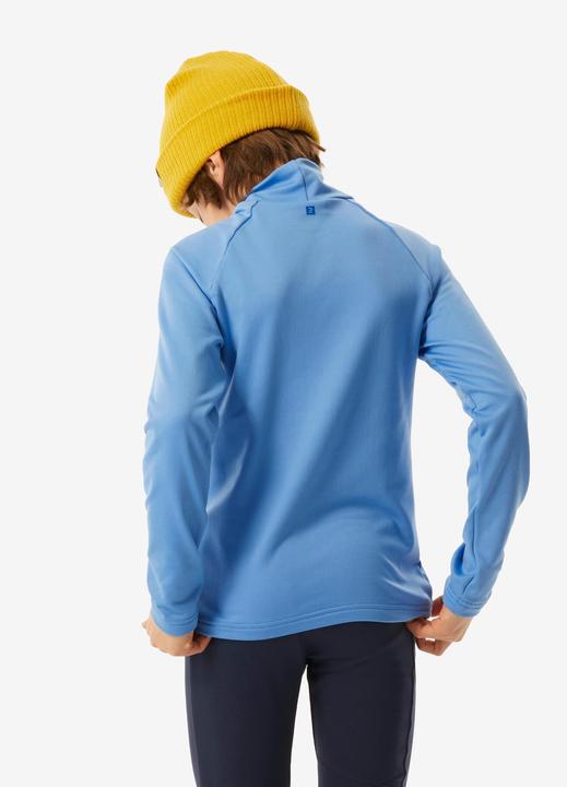 Produktbild Wedze Skiunterwäsche Funktionsshirt Kinder hoher Kragen - BL 500 blau (116)