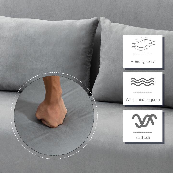 Image du produit Homcom Canapé-lit Dossier avec 5 angles de confort réglables, Montage facile (Canapé-lit)