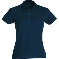 Actual product image Clique Ladies polo shirt Basic 028231, cotton, dark navy, size S (S)