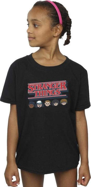 Immagine prodotto Netflix Stranger Things Caricature Logo Maglietta Ragazze (152, 158)