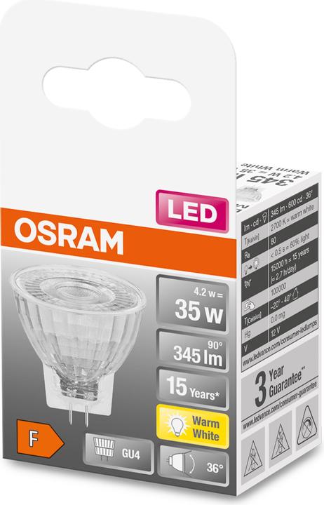 Image du produit Osram Star Mr11 (GU4, 35 W, 345 lm, 1 x, F)