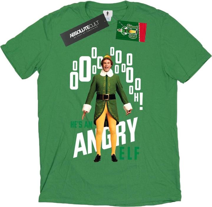 Actual product image Elf Mens Angry T-Shirt (XXL)