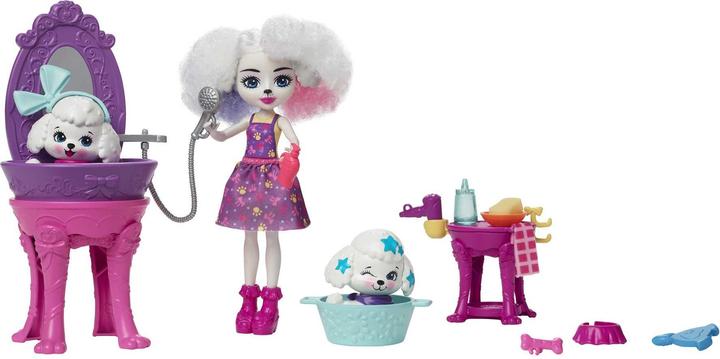 Actual product image Enchantimals Pudelwohl beauty salon playset with color change