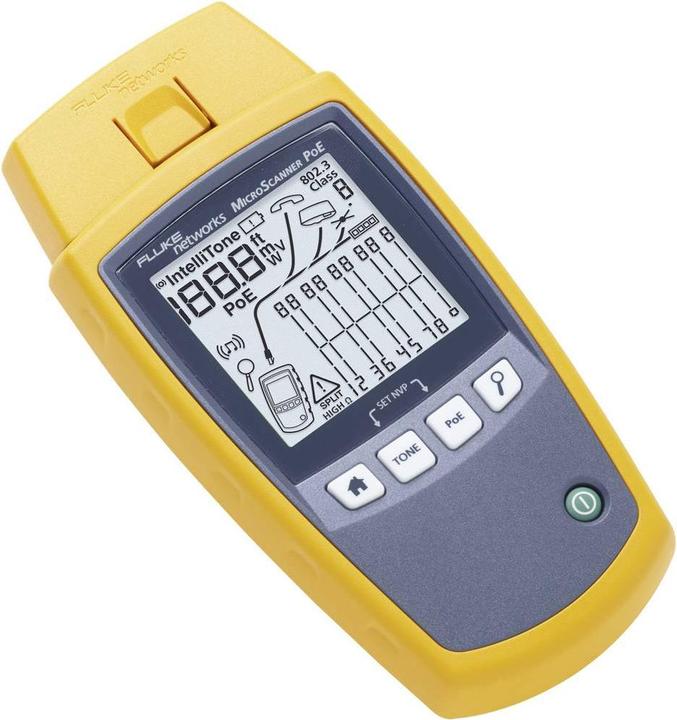 Produktbild Fluke Der PoE-Tester MicroScanner der für den Verkabelungstechniker entwickelt wurde