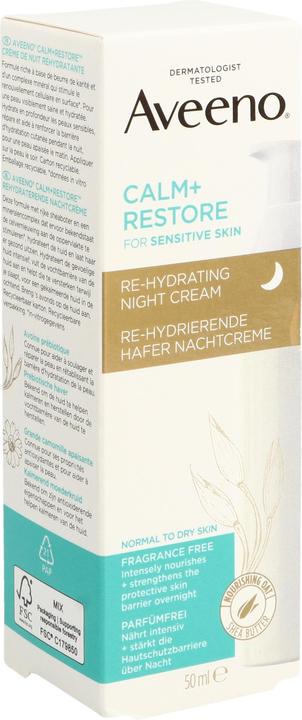 Immagine prodotto Aveeno Calm+Rest Re Hyd Night Cr Ha 500ml (50 ml, Crema notte)