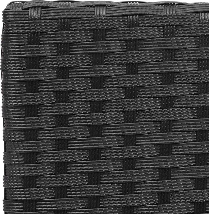 Actual product image Swisshandel24 Poly-Rattan Set, Garden Set Seating Group - black, cushions cream, 51283
