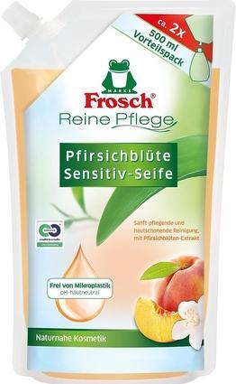 Produktbild Frosch Sensitiv Seife Peach Blossom (Handseife Nachfüllpackung, 500 ml)