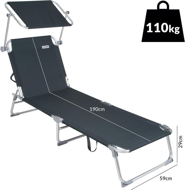 Produktbild Casaria Sonnenliege (190 cm)