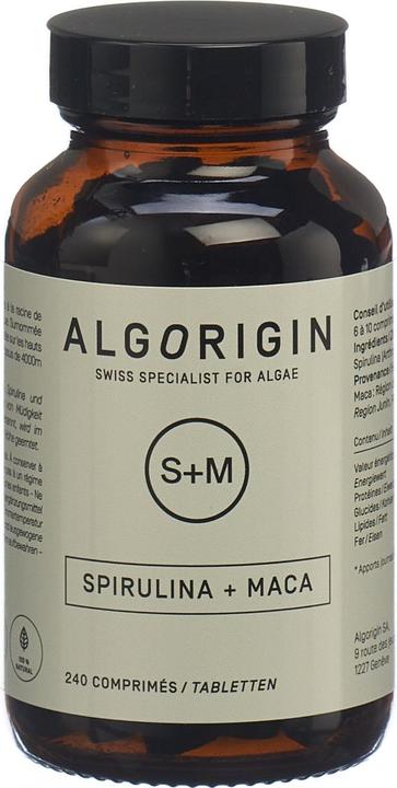 Algorigin Spiruline + Maca Tabl (240 Stück, Tabletten, 280 g)