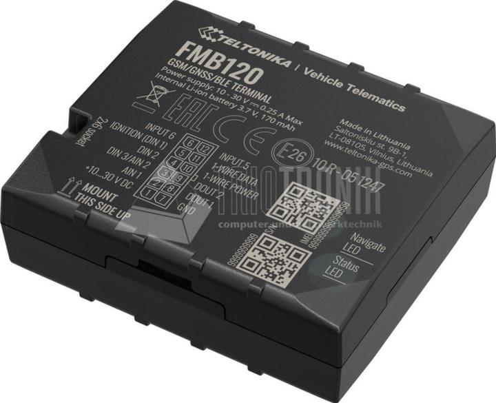 Actual product image Teltonika FMB120 GNSS/GSM/Bluetooth Tracker with Internal GNSS/GSM Antenna & Battery Fleet Management