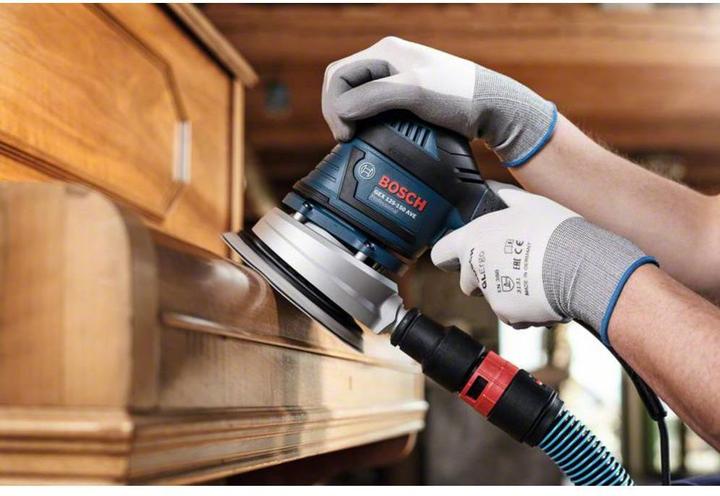 Actual product image Bosch Professional Sanding sheet M480 Net. Best for Wood and Paint. 115 mm. 120. 5-pack (120)