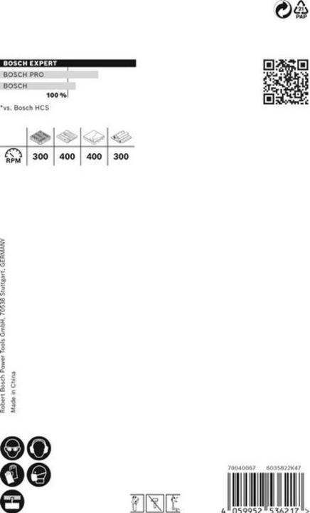 Productafbeelding Bosch Professional Zubehör Expert Gatenzaag voor bouwmateriaal, 80 x 60 mm (80 millimeter)