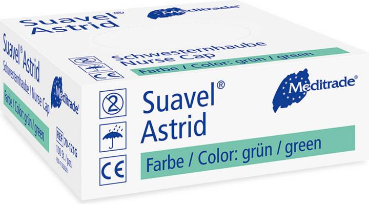 Meditrade unisex Baretthauben Suavel® Astrid blau Grösse L 100 St.