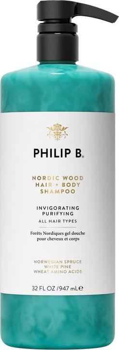 Immagine prodotto Philip B. Shampoo per capelli e corpo Nordic Wood (947 ml)