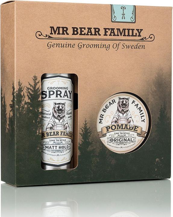 Actual product image Mr. Bear Family Spray & Pomade Kit (Beard care set)